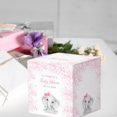 Ballotins Baby shower éléphant rose parties scintillant fill