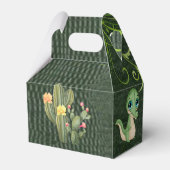 Ballotins Baby shower en cuir vert mignon Alligator (Arrière)