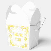 Ballotins Baby shower en Merci de picado jaune papillon (Ouvert)