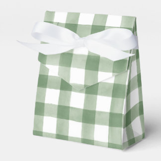 Ballotins Baby shower En vichy vert