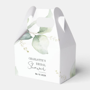 Ballotins Baby Shower Eucalyptus Verdure Mariage au lavis