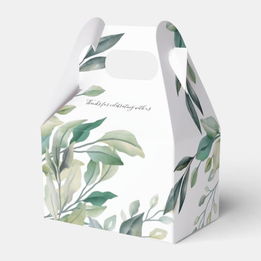 Ballotins Baby shower Eucalyptus Vert Ours Couples (Arrière)