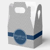 Ballotins Baby shower Favoriser avec Chevrons Nom personnali (Ouvert)