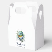 Ballotins Baby shower Feuille Dinosaur Oeuf Cute Aquarelle (Ouvert)