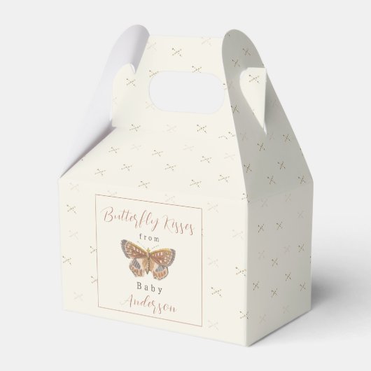 Ballotins Baby shower fille Baisers papillon (Verso)