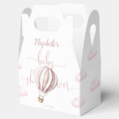 Ballotins Baby shower Fille Ballons à air chaud rose mou (Ouvert)