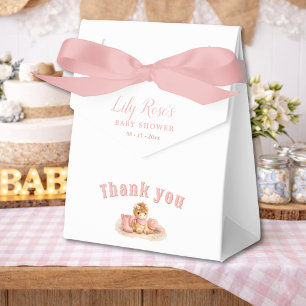 Ballotins Baby Shower Fille Cow-Girl Élégante Rose