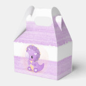 Ballotins Baby shower fille Dinosaure mou pourpre (Arrière)