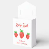 Ballotins Baby shower Fille fraise aquarelle (Ouvert)