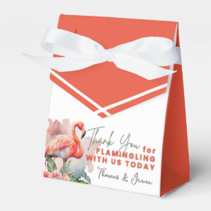 Ballotins Baby shower Flamant rose