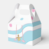 Ballotins Baby shower Flamant rose maman et bébé (Verso)