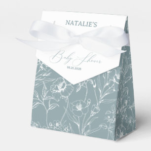 Ballotins Baby-Shower Fleur Bleue Vintage Intemporel