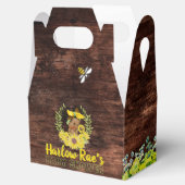 Ballotins Baby Shower Fleur de Tournesol Rustique Afro-Améri (Ouvert)