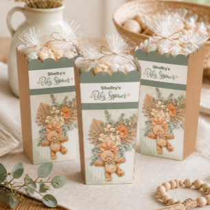 Ballotins Baby Shower Fleur et Ours Genre Neutre