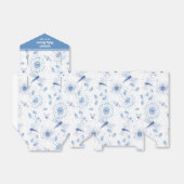 Ballotins Baby Shower Fleur Libellule Bleue (Déplié)