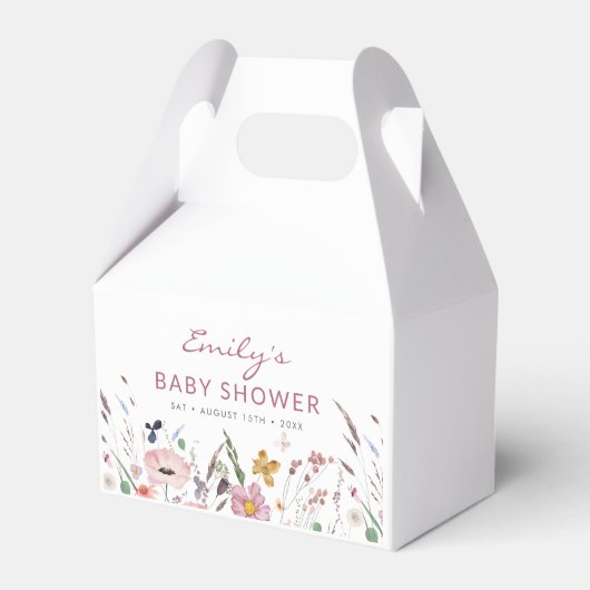 Ballotins Baby shower Fleur sauvage Boho (Verso)