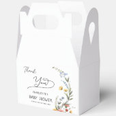 Ballotins Baby shower Fleur sauvage couleur aquarelle (Ouvrir)