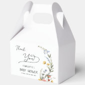 Ballotins Baby shower Fleur sauvage couleur aquarelle (Verso)