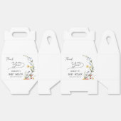 Ballotins Baby shower Fleur sauvage couleur aquarelle (Déplié)