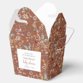 Ballotins Baby shower Fleur sauvage de Terracotta Boho (Ouvert)