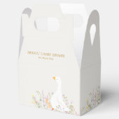 Ballotins Baby shower Fleur sauvage d'oie d'aquarelle (Ouvert)