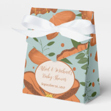 Baby shower fleur sauvage Orange Poppy