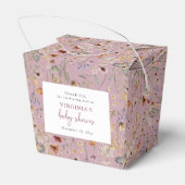 Ballotins Baby shower Fleur sauvage rose (Arrière)