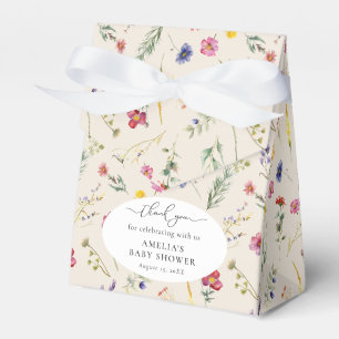 Ballotins Baby shower fleuri Fleur sauvage beige printemps