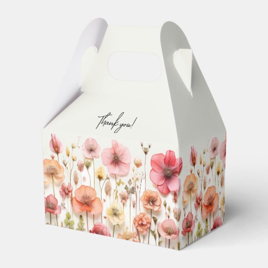 Ballotins Baby shower Fleurs d'été Ballotin (Arrière)