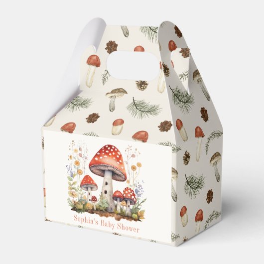 Ballotins Baby shower floral aux champignons (Verso)
