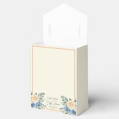 Ballotins Baby shower floral bleu et blanc (Ouvert)