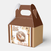 Ballotins Baby shower Floral Boho rustique (Arrière)