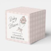 Ballotins Baby shower Floral Fleur Rose (Arrière)