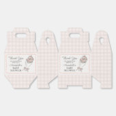 Ballotins Baby shower Floral Fleur Rose (Déplié)