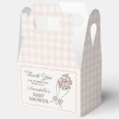 Ballotins Baby shower Floral Fleur Rose (Ouvrir)