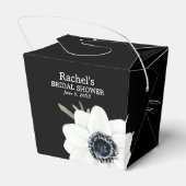 Ballotins Baby Shower Floral Mariage Noir et Blanc (Arrière)