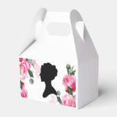 Ballotins Baby shower floral rose (Verso)