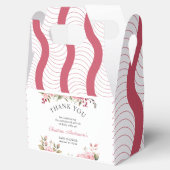 Ballotins Baby shower floral Rose coloré (Ouvert)