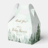 Ballotins Baby shower forestier rustique de pins (Arrière)