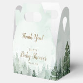 Ballotins Baby shower forestier rustique de pins (Ouvert)
