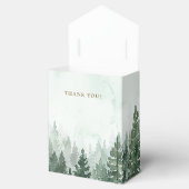 Ballotins Baby shower forestier rustique de pins (Ouvert)