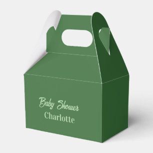 Ballotins Baby shower forêt verte pastel nom simpleminimal