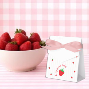 Ballotins Baby Shower Fraises aux Fraises Sucrées