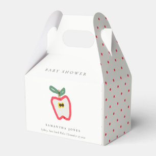 Ballotins Baby shower Fruit Pomme dessiné à la main pour enf