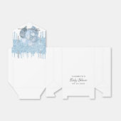 Ballotins Baby shower garçon bleu clair ballons blancs (Déplié)