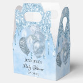 Ballotins Baby shower garçon bleu clair ballons merci (Ouvert)