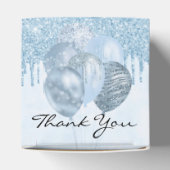 Ballotins Baby shower garçon bleu clair ballons merci (Haut)