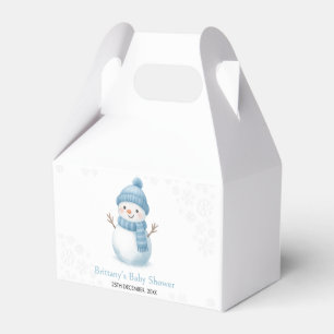 Ballotins Baby Shower Garçon Bonhomme de Neige Bleu