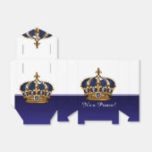 Ballotins Baby shower Garçon Petit Prince de la Couronne d'o (Déplié)