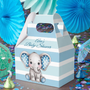 Ballotins Baby shower garçon Pois Eléphant mignon